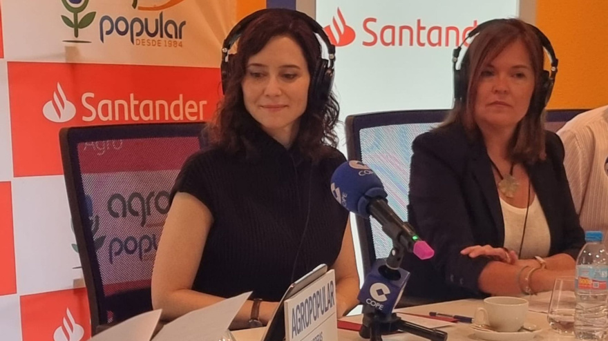 Isabel Díaz Ayuso, presidenta de la Comunidad de Madrid, en Agropopular