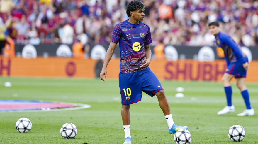 Lamine Yamal, antes del Barcelona-Espanyol