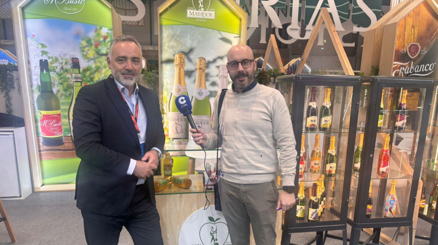 Verísimo Busto, consejero delegado de Sidra Mayador, en el especial de COPE Asturias desde el Salón Gourmets 2026