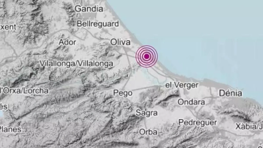 Imágenes del foco del terremoto en Oliva