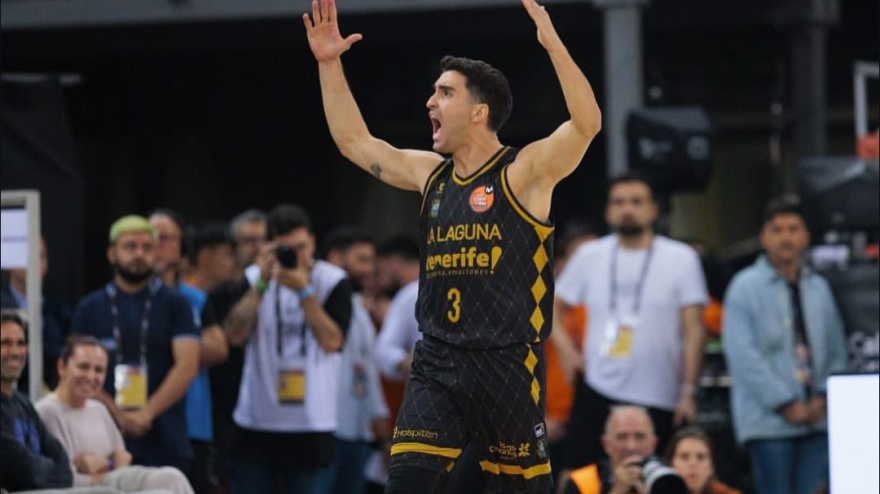 Jaime Fernández en un partido del La Laguna Tenerife