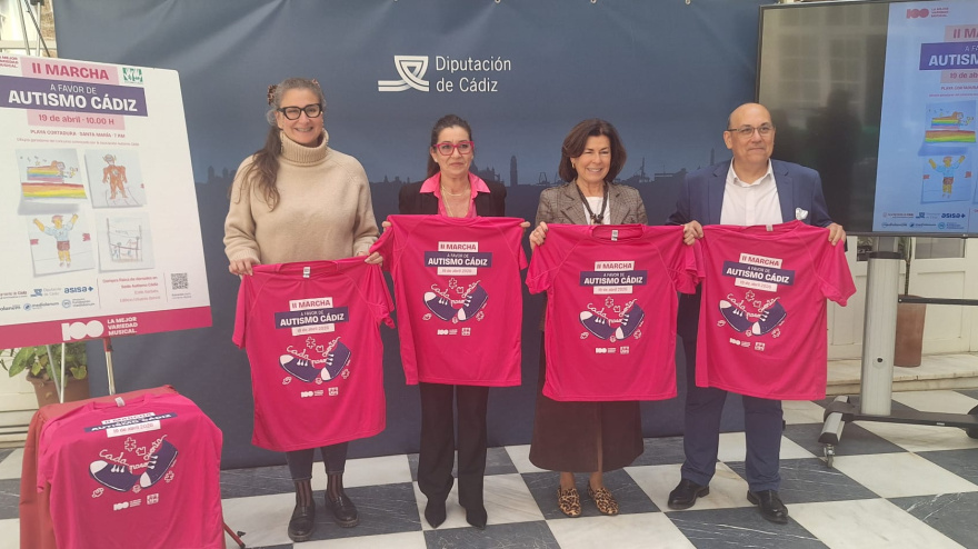 La II Marcha Autismo Cádiz presentada en la Diputación de Cádiz