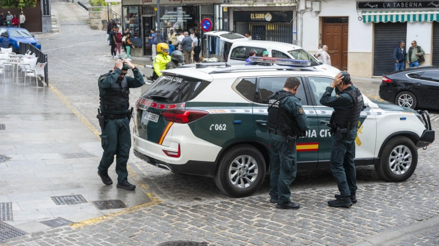Imágenes del blindaje de la Guardia Civil en Montefrío