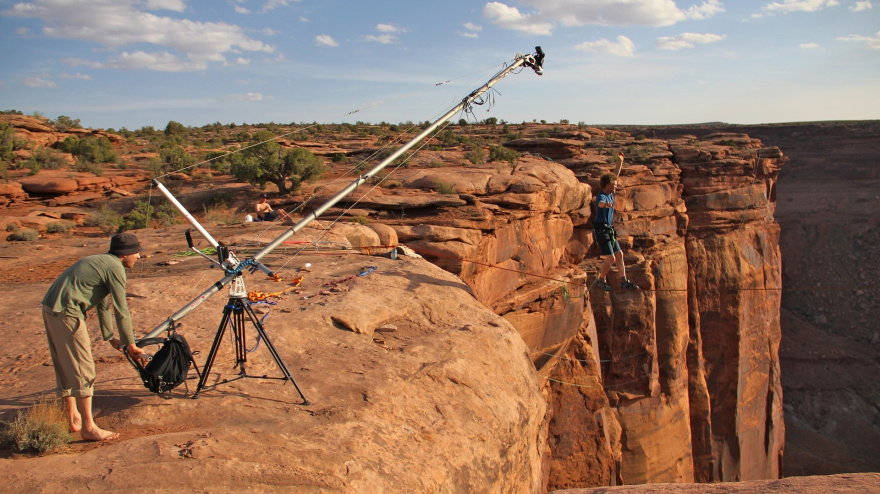 Momento de grabación de una escena