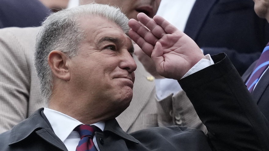 Joan Laporta ha pedido explicaciones por el arbitraje en el Metropolitano.