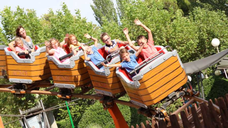 La atracción de La Mina, en el Parque de Atracciones de Zaragoza
