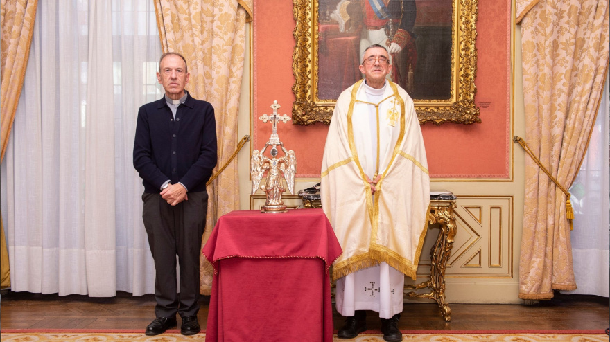 El Ángel de Aralar visita esta semana Pamplona.