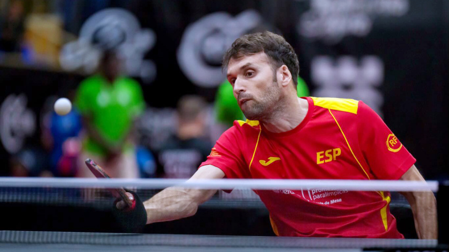 Daniel Rodríguez en pleno partido