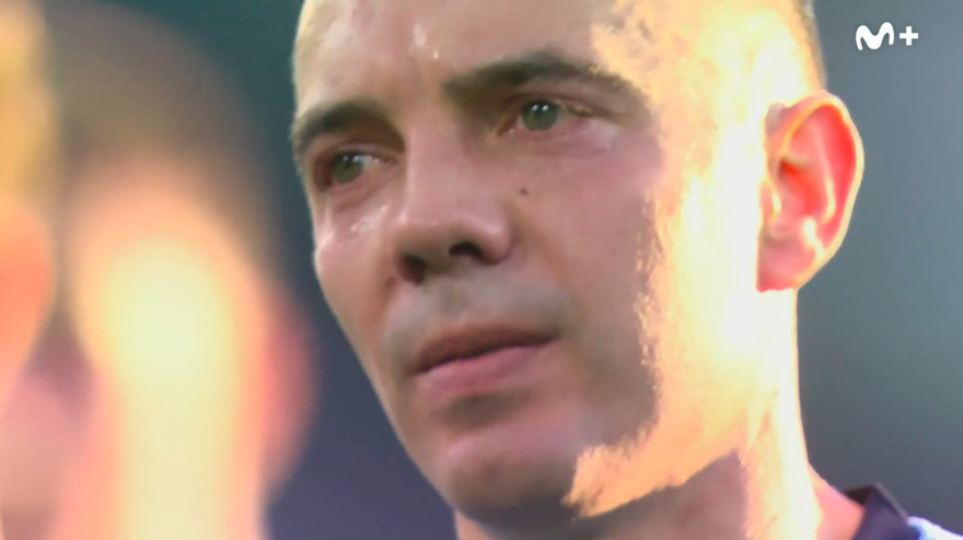 Iago Aspas se emociona tras la eliminación del Celta en la Europa League