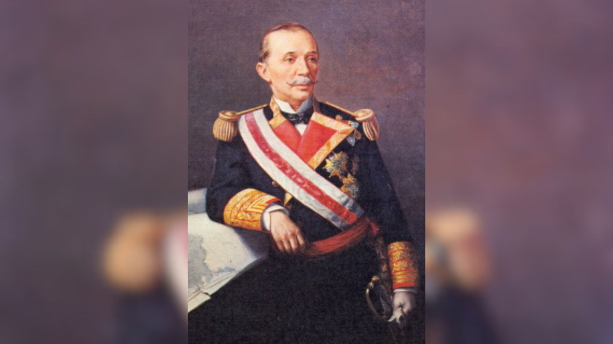 Retrato del vicealmirante español Juan Bautista Antequera y Bobadilla (1823-1890), en el Museo Naval de Madrid