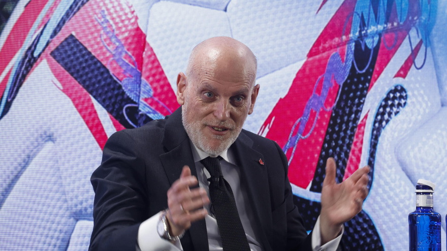 Javier Tebas durante un evento de La Liga