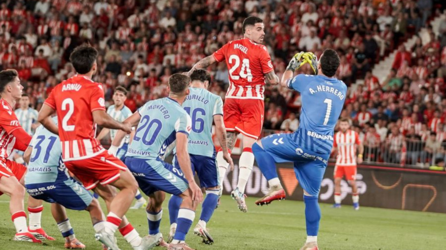 Imagen del partido Almería-Málaga