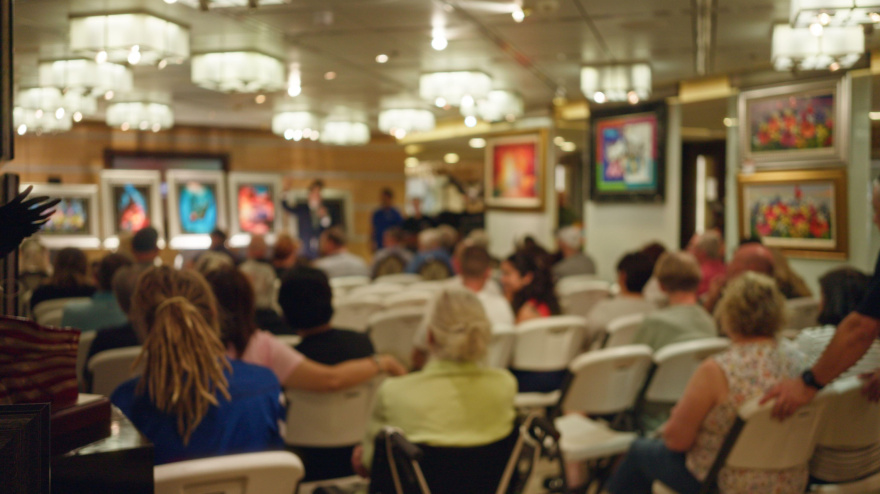 Subasta coleccionistas en una imagen de archivo