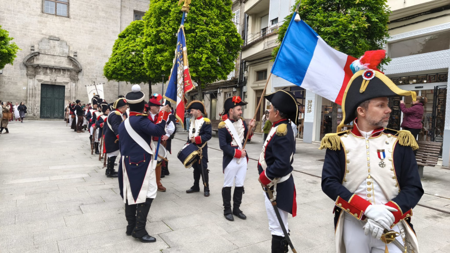 Tropas napoleónicas en Lugo