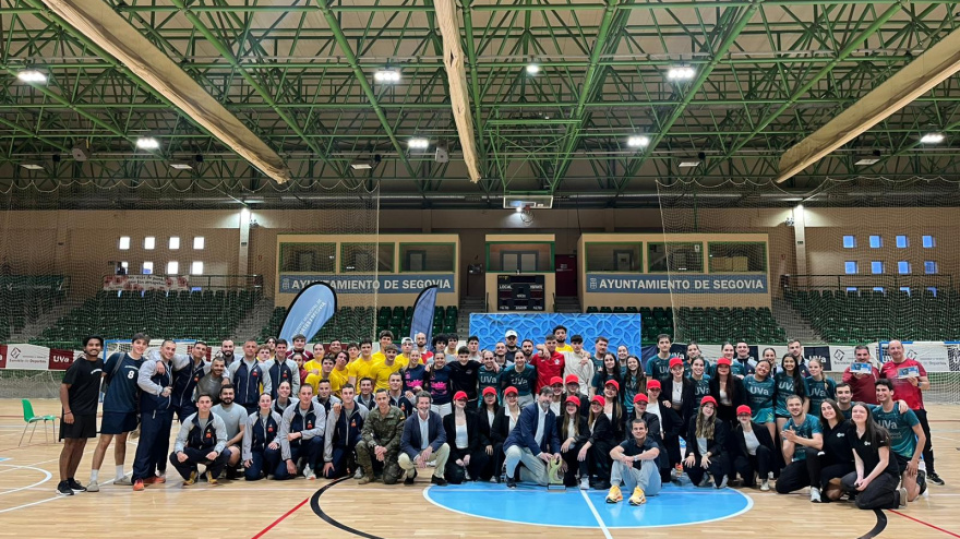 Estudiantes de la UVa celebrando la victoria