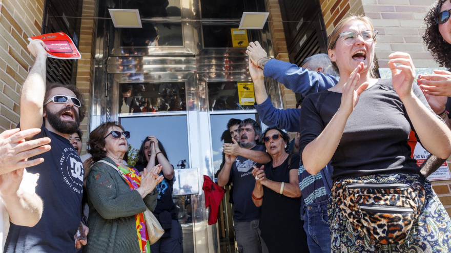 Parado un desahucio en Logroño