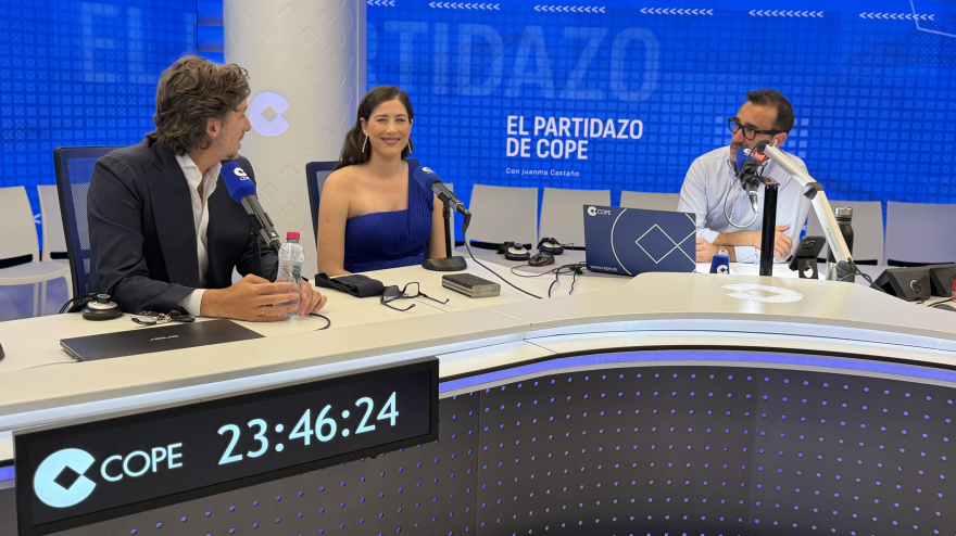 Feliciano López y Garbiñe Muguruza en el Partidazo de COPE con Juanma Castaño