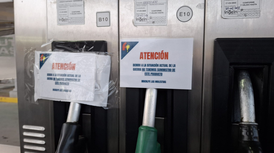 Debido a los altos precios, no se vende algunos tipos de combustible