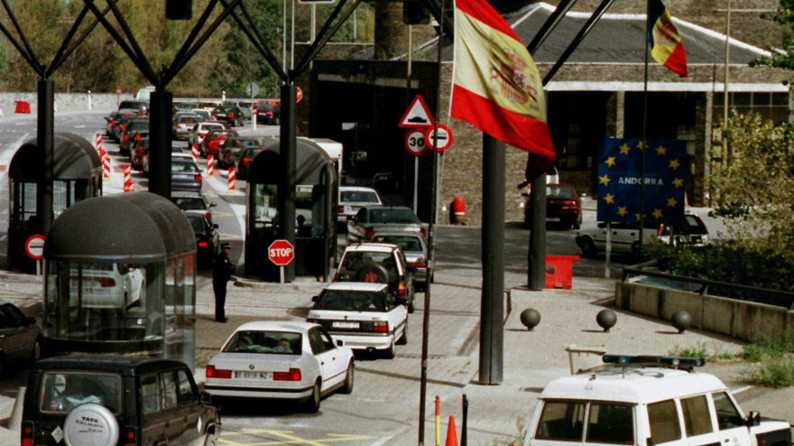 Frontera Española-Andorrana situada en la Farga de Moles