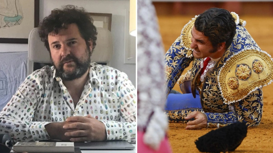 Jacobo Bergareche y Morante de la Puebla, en un collage recurso