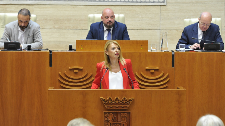 Piedad Álvarez, portavoz del PSOE en la Asamblea