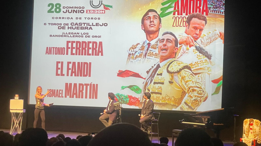 Presentación de los carteles de la feria taurina de Zamora 2026