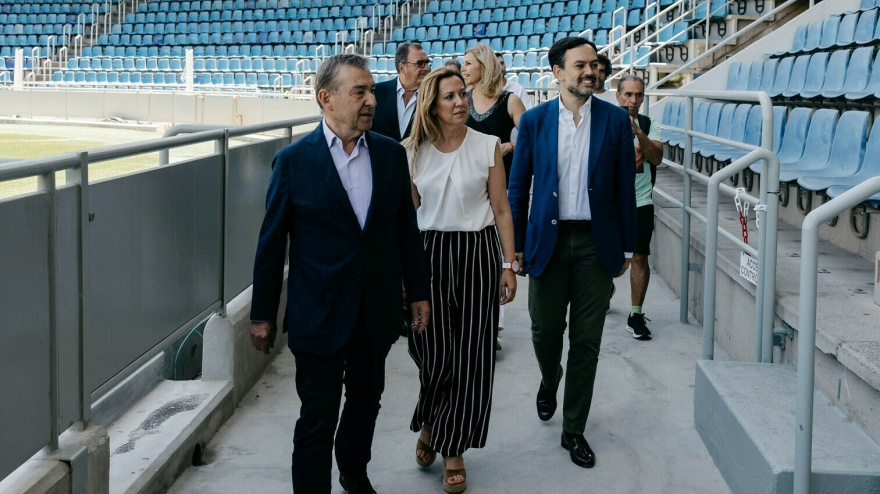 Visita oficial del Cabildo al Heliodoro en 2024.