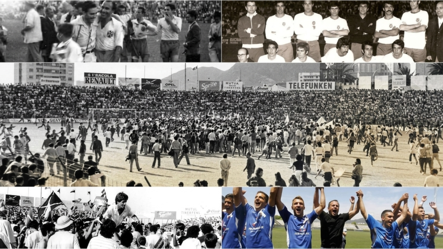 Cinco ascensos ha logrado el Tenerife a Segunda.