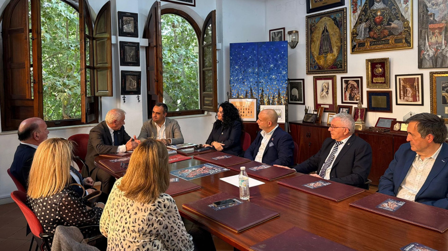 Los presidentes de la Federación y la Diputación