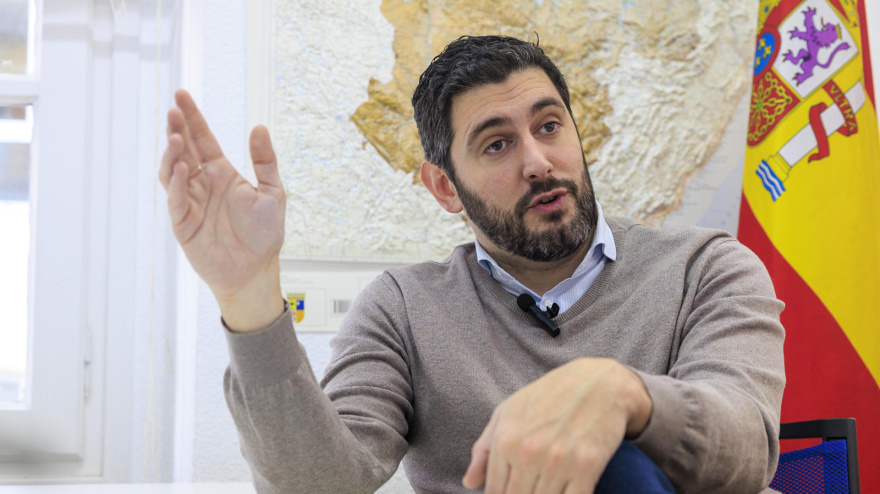 El candidato de Vox a la Presidencia de Aragón, Alejandro Nolasco