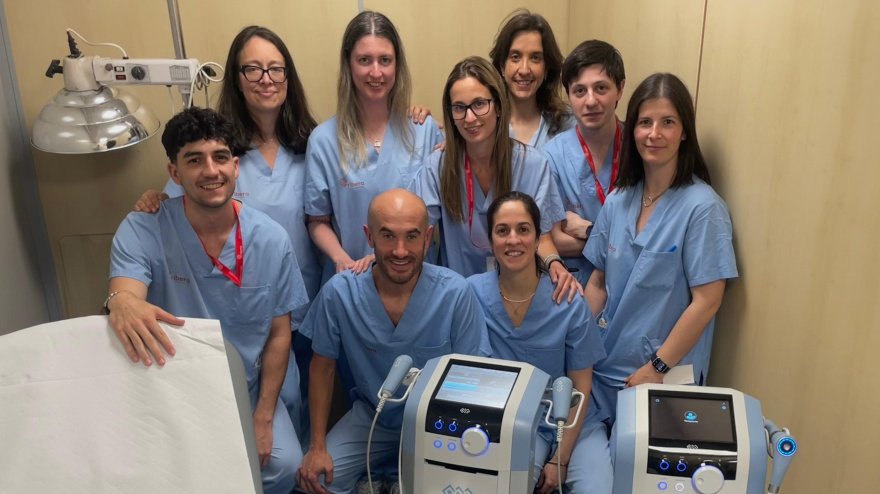 Algunos de los integrantes del equipo de fisioterapeutas del Hospital Ribera Juan Cardona