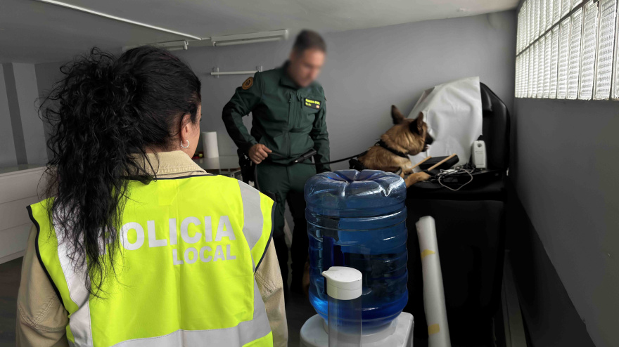 Intervención conjunta de Guardia Civil y Policía Local de Logroño