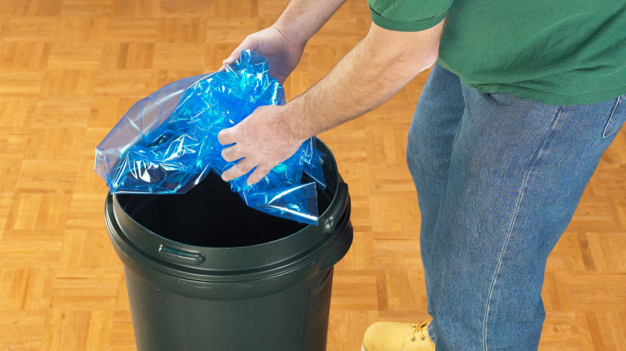 Bolsa de basura en una imagen recurso