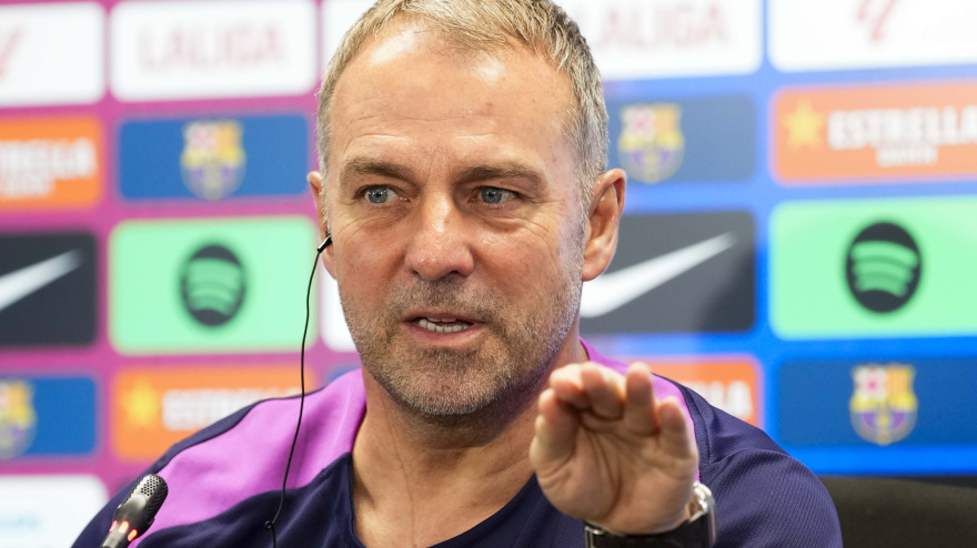 Hansi Flick habló de la lesión de Lamine Yamal que le hará perderse lo que resta de temporada.