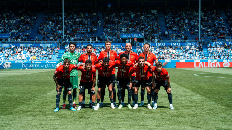 Once del RCD Mallorca en Mendizorroza