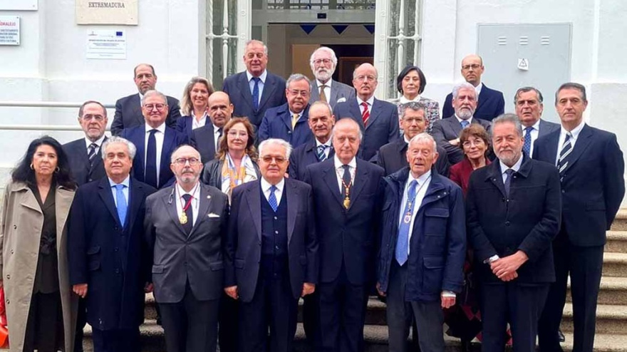 Acto de la Real Academia de Jurisprudencia y Legislación de Extremadura, en abril de 2025
