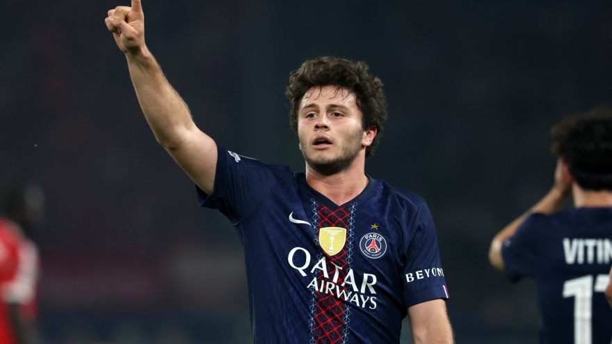 Joao Neves celebra su gol en el PSG - Bayern