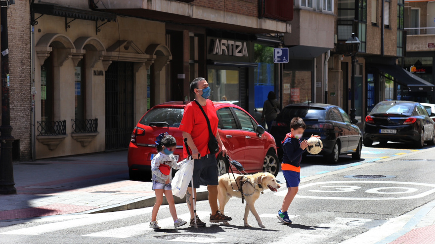 José Miguel Puerta ha tenido un perro guía durante 11 años en Palencia