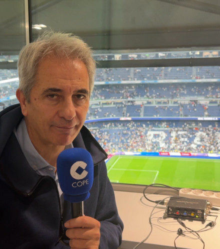 Manolo Lama en el Santiago Bernabéu