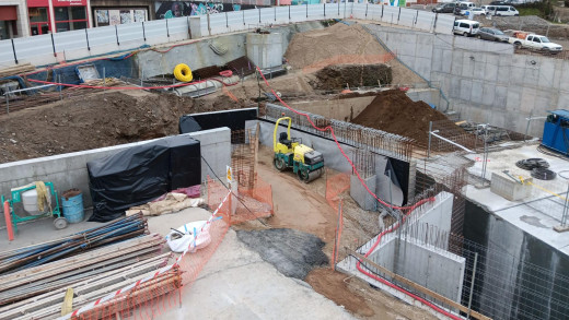 Estado de las obras en la futura intermodal de Lugo a día 21 de febrero de 2025