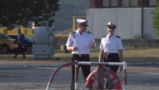 La Princesa Leonor conoce las instalaciones de la Escuela Naval de Marín