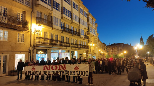 La manifestación pasó por la Praza Maior de Lugo