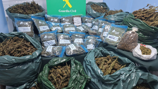 Marihuana intervenida por la Guardia Civil