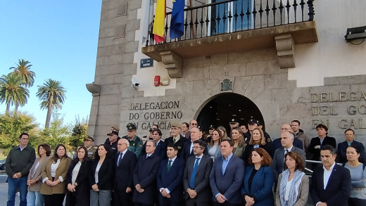 Minuto de Silencio en la Delegación del Gobierno de Galicia en solidaridad con Valencia