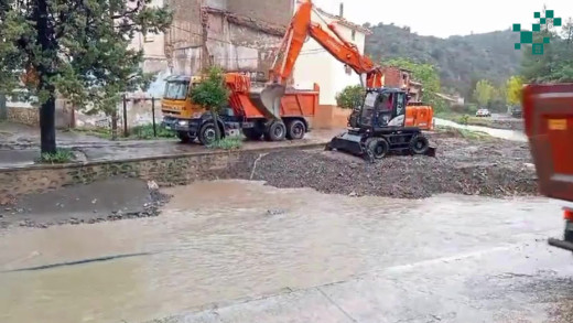 El municipio de La Hoz de la Vieja tras el paso de la DANA por Teruel