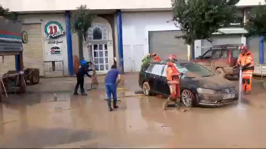 Trabajos de los Bomberos del Consorcio Provincial de Huelva en Valencia