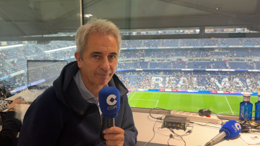 Manolo Lama en el Santiago Bernabéu