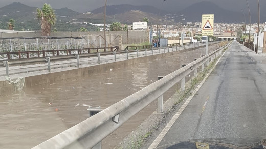 Rambla de las Brujas tras las lluvias del 29 de octubre