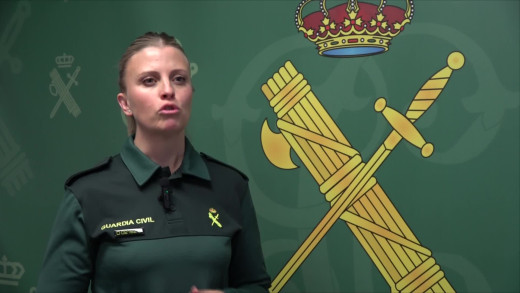 Raquel Gómez es la portavoz de la Guardia Civil en Zaragoza.