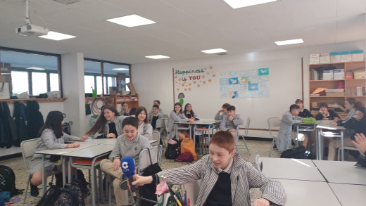 Ensayo de Santa Águeda en el colegio Pureza de María en Bilbao